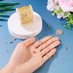 DIY 真鍮アズキチェーンネックレス/ブレスレット作成キット  18KGP本金メッキ&nbsp;DIY-TA0012-76