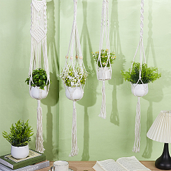 4Pcs 4 Styles Cotton Weaving Rope Wall-Mounted Basket&nbsp;AJEW-OC0015-28