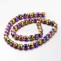 Electroplate Non-magnetic Synthetic Hematite Beads Strands&nbsp;G-F300-13-02