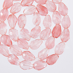 2 Strands Cherry Quartz Glass Beads Strands&nbsp;G-FH0002-40