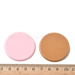 オペーク樹脂カボション  ミックスカラー  フラットラウンド  40x3.5mm&nbsp;RESI-G118-01B
