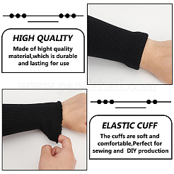 Polyester Elastic Fiber Ribbing Fabric for Cuffs Waistbands Neckline Collar Trim&nbsp;SENE-WH0003-20B