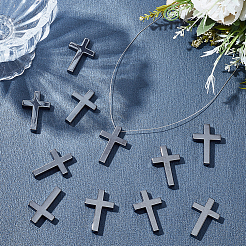 22Pcs Synthetic Non-magnetic Synthetic Hematite Pendants&nbsp;G-HY0002-04