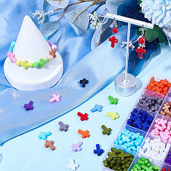 300Pcs 15 Colors Opaque Acrylic Beads&nbsp;SACR-SC0001-57
