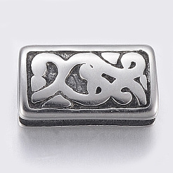 316 Surgical Stainless Steel Slide Charms&nbsp;STAS-F160-23AS
