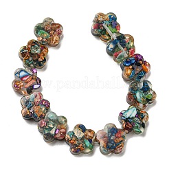 Dyed Natural Imperial Jasper with Resin Beads Strands&nbsp;G-G083-G05-01