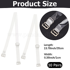 10 Pairs TPU Non-slip Bra Straps&nbsp;DIY-CY0003-14B