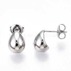 Non-Tarnish 304 Stainless Steel Stud Earrings&nbsp;EJEW-P258-29P
