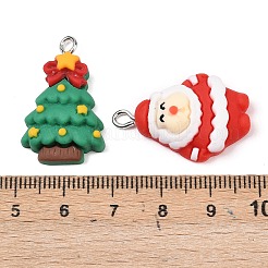 Christmas Opaque Resin Pendants&nbsp;RESI-I350-01