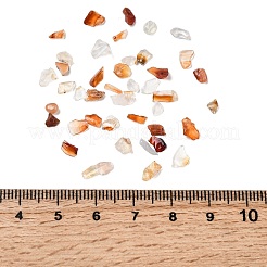 天然カーネリアンチップビーズ  穴なし/ドリルなし  染め＆加熱  2~8x2~4mm  約8500個/500g&nbsp;G-O103-18