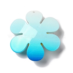 Acrylic Big Pendants with Glitter Powder&nbsp;MACR-M023-03E
