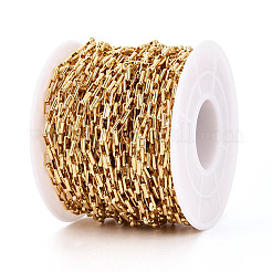 Brass Rectangle Link Chains&nbsp;CHC-T018-49G