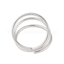 Non-Tarnish 304 Stainless Steel Multi-layer Open Cuff Ring for Women&nbsp;STAS-S125-11P