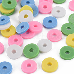 Handmade Polymer Clay Beads Strands&nbsp;CLAY-R089-8mm-T012