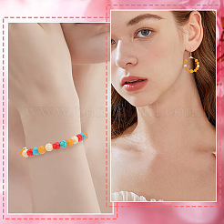 120個 4色合成珊瑚彫刻ビーズ  染め  花  ミックスカラー  6mm  穴：1.2mm  30個/カラー&nbsp;CORA-PA0001-02
