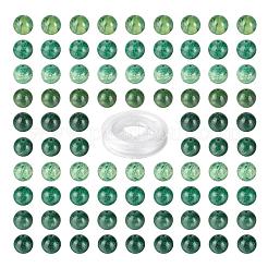 100Pcs 8mm Natural African Jade Bead Round Beads&nbsp;DIY-LS0002-46