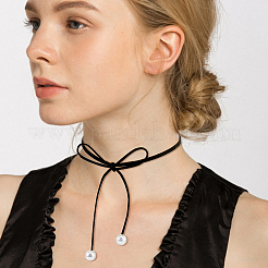 8Pcs 8 Style Faux Suede & Nylon Cord Lariat Necklaces Set&nbsp;NJEW-FI0001-32