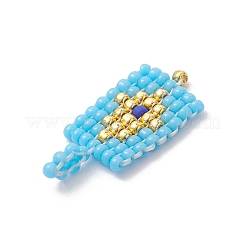 Handmade MIYUKI Round Rocailles Seed Loom Pattern&nbsp;PALLOY-MZ00175