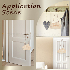 Baby Sleeping Do Not Disturb Wood Door Hanging Decorations&nbsp;DIY-WH20002-82B