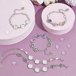 7Pcs 7 Styles Alloy Bracelets & Anklets Making&nbsp;MAK-UN0001-46