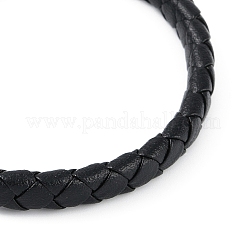 Braided Microfiber Leather Cord Bracelets&nbsp;BJEW-P328-07A-P