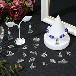 80Pcs 16 Styles Tibetan Style Alloy Pendants&nbsp;FIND-BM0001-44