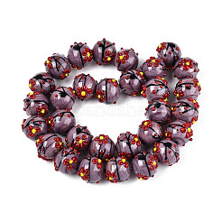Handmade Lampwork Enamel Beads&nbsp;X1-LAMP-T023-23G