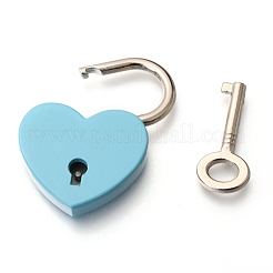 Alloy Padlock Mini Lock with Key&nbsp;AJEW-WH0171-19D