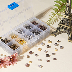 Brass Textured Beads&nbsp;KK-PH0035-88-NF
