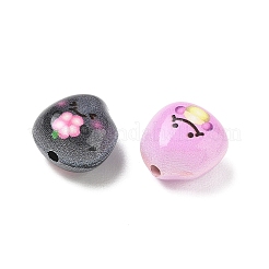 Baking Paint Alloy Beads&nbsp;AL-CBABBA2-01A