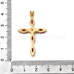 Brass Micro Pave Cubic Zirconia Pendants&nbsp;KK-I360-022G