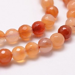 Natural Red Agate Beads Strands&nbsp;X-G-D840-34-8mm