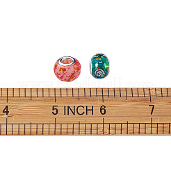 Handmade Lampwork European Large Hole Beads and Glass European Beads&nbsp;LPDL-TA0001-01S