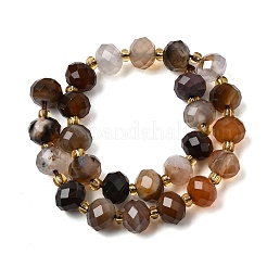 Natural Banded Agate Beads Strands&nbsp;G-D105-B13
