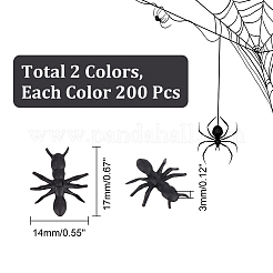 2袋 2色 ハロウィン プラスチック シミュレーション アリ  家の装飾のための  ミックスカラー  17x14x3mm  200個/袋  1袋/色&nbsp;DJEW-NB0001-32