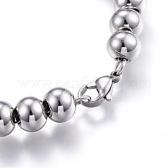 Tarnish Resistant 201 Stainless Steel Ball Chain Bracelets&nbsp;BJEW-E295-03
