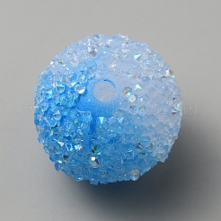 Frosted Acrylic Beads&nbsp;LS-MACR-WH0007-91F