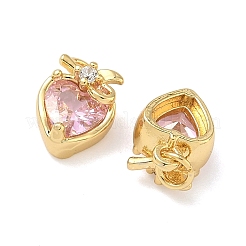 Brass Micro Pave Cubic Zirconia Pendants&nbsp;KK-A291-10G