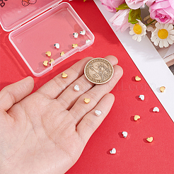 30Pcs 2 Colors Brass Beads&nbsp;KK-BBC0028-27