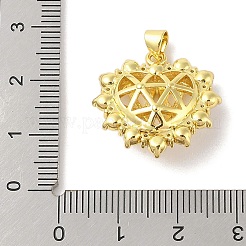 Rack Plating Brass Clear Cubic Zirconia ABS Pearl Pendants&nbsp;KK-S380-12G