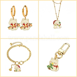 20Pcs 4 Styles Alloy Enamel Pendants&nbsp;ENAM-CJ0004-94