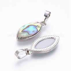 Abalone Shell/Paua Shell Pendants&nbsp;SSHEL-L008-77P