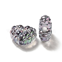 Transparent Acrylic Waffle Beads&nbsp;OACR-E016-01C