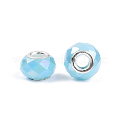 Imitation Jade Glass European Beads&nbsp;GPDL-N004-B14mm-A03
