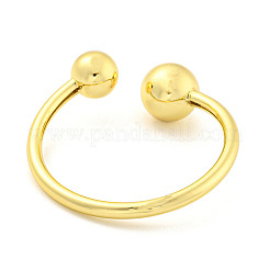 Rack Plating Brass Open Cuff Bangles&nbsp;BJEW-P322-06G
