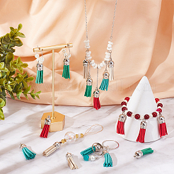 100Pcs Faux Suede Tassel Pendant Decorations&nbsp;FIND-SC0002-29D