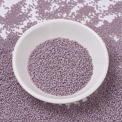 MIYUKIデリカビーズ小  シリンダー  日本製シードビーズ  15/0  （dbs0875)マット不透明な藤色ab  1.1x1.3mm  穴：0.7mm  約3500個/10g&nbsp;X-SEED-J020-DBS0875
