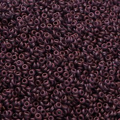 トーホー 8/0 デミラウンドビーズ  日本製シードビーズ  (633f) アメジスト 透明ゴールド 光沢 マット  3x1.15mm  穴：1.2mm  約3722個/50g&nbsp;Y-SEED-DR08-0633F