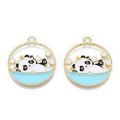 Alloy Enamel Pendants&nbsp;ENAM-D047-01G-02