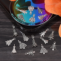 100pcs 10 Style Tibetan Style Alloy Charms&nbsp;TIBEP-CJ0001-40